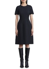 Lafayette 148 New York Wool & Silk Crepe Fit & Flare Dress