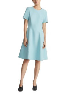 Lafayette 148 New York Wool & Silk Short Sleeve Dress