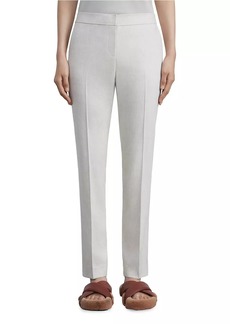 Lafayette 148 Manhattan Flat-Front Slim Pants