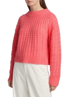 Lafayette 148 Mixed Knit Cashmere Sweater