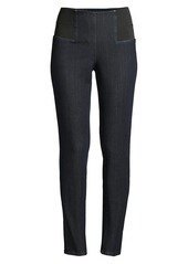 Lafayette 148 Nolita High-Rise Pull-On Skinny Jeans