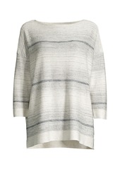 Lafayette 148 Ombre Linen-Blend Sweater