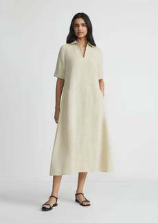 Lafayette 148 Organic Linen Short Sleeve Popover Dress