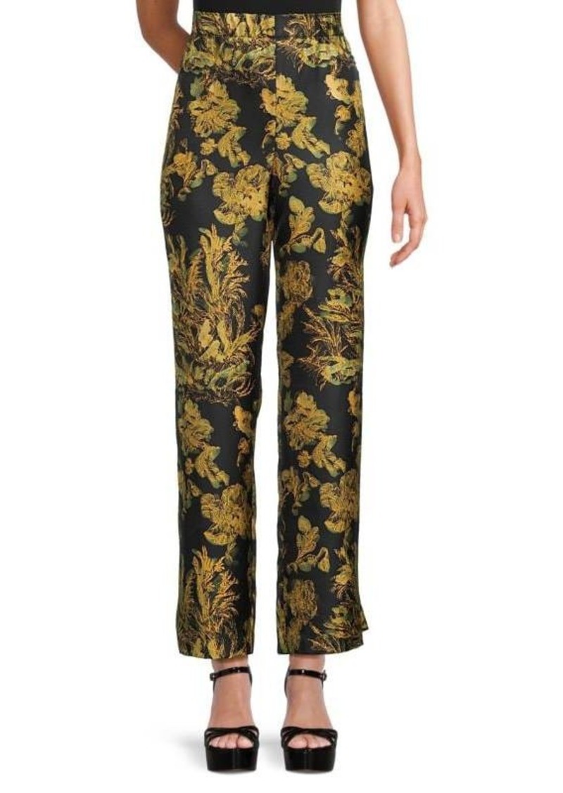 Lafayette 148 Perry Floral Silk Pants