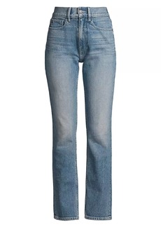 Lafayette 148 Reeve High-Rise Stretch Straight-Leg Ankle Jeans