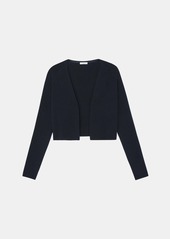 Lafayette 148 Responsible Fine Gauge Merino Open-Front Cropped Cardigan