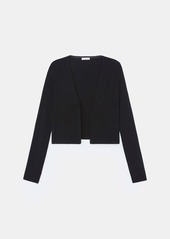 Lafayette 148 Responsible Fine Gauge Merino Open-Front Cropped Cardigan