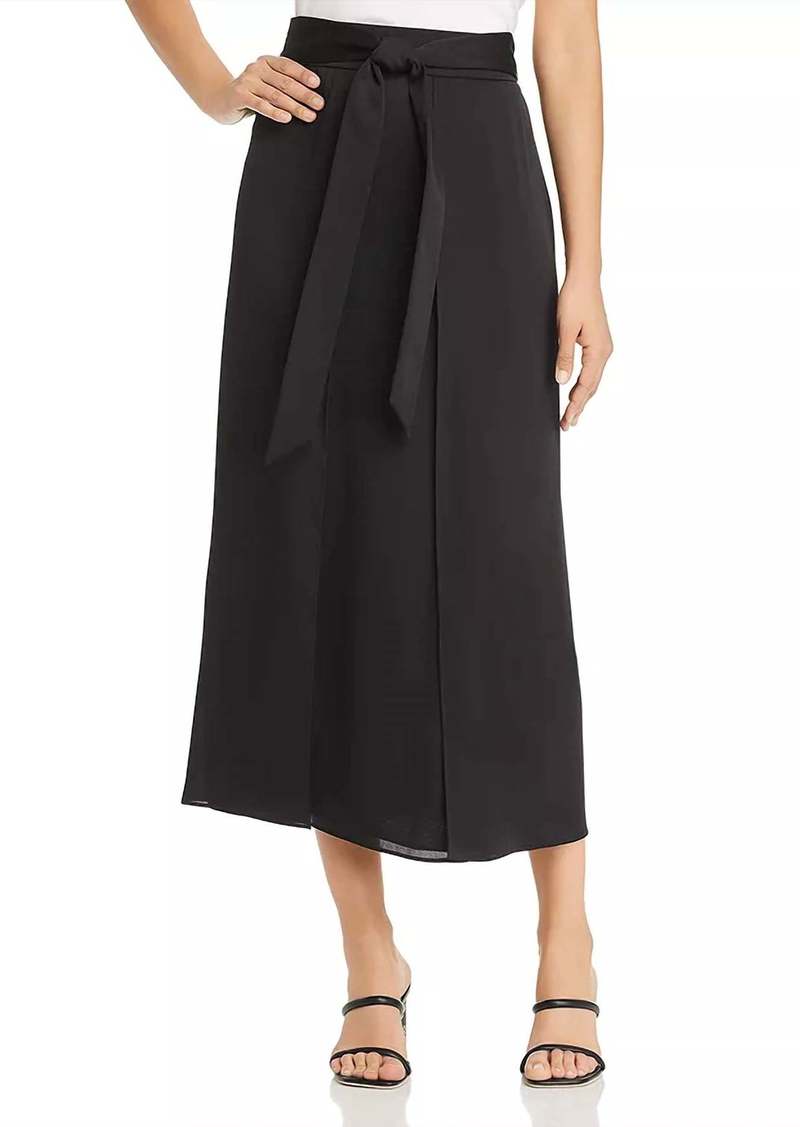 Lafayette 148 Sahara Tie-Waist Skirt In Black