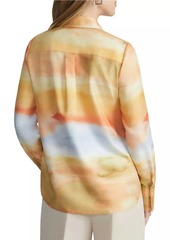 Lafayette 148 Scottie Dyed Blouse