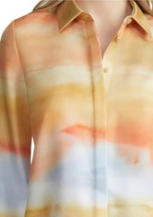 Lafayette 148 Scottie Dyed Blouse