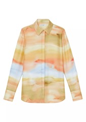 Lafayette 148 Scottie Dyed Blouse