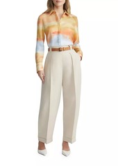 Lafayette 148 Scottie Dyed Blouse