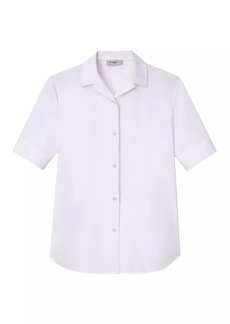 Lafayette 148 Slim Cotton-Blend Shirt