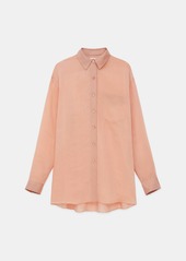 Lafayette 148 Sustainable Gemma Cloth Voile Oversized Blouse