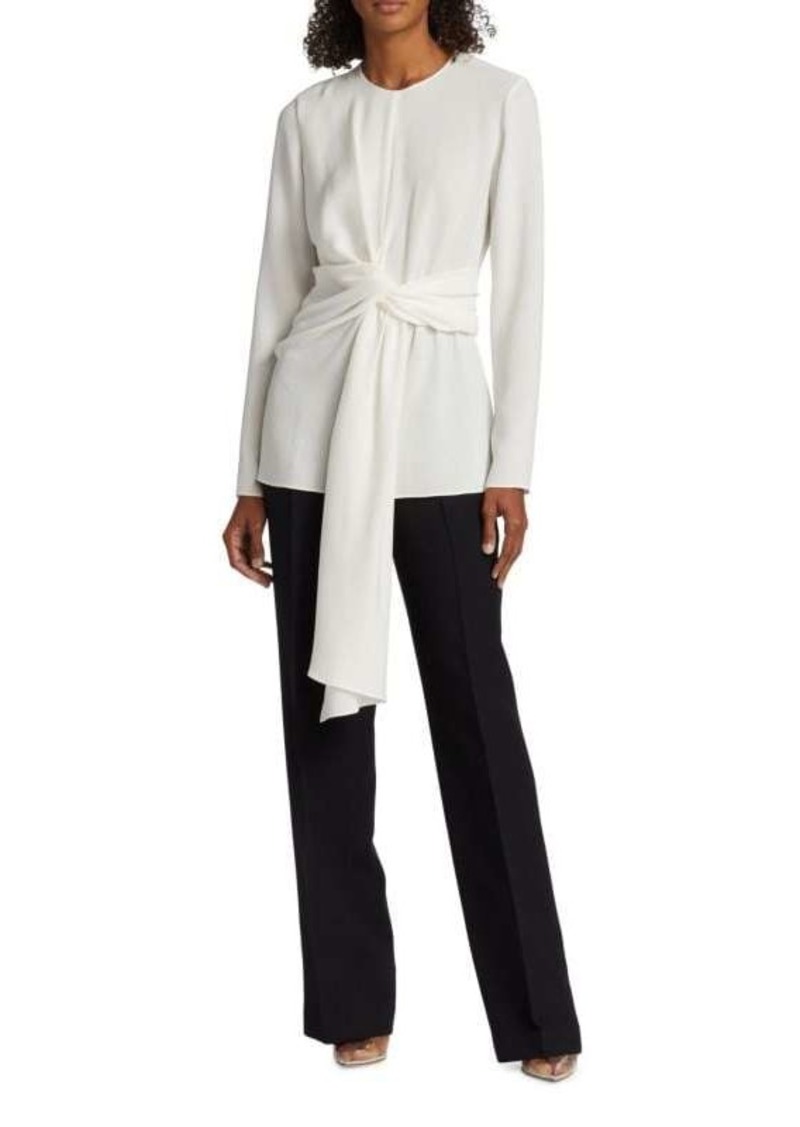 Lafayette 148 Tie Waist Blouse