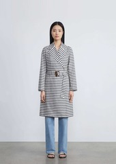 Lafayette 148 Vitality Stripe Reversible Trench Coat