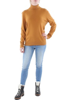 Lafayette 148 Womens Cashmere Metallic Turtleneck Sweater
