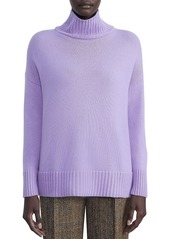 Lafayette 148 Womens Cashmere Ribbed Trim Turtleneck Sweater