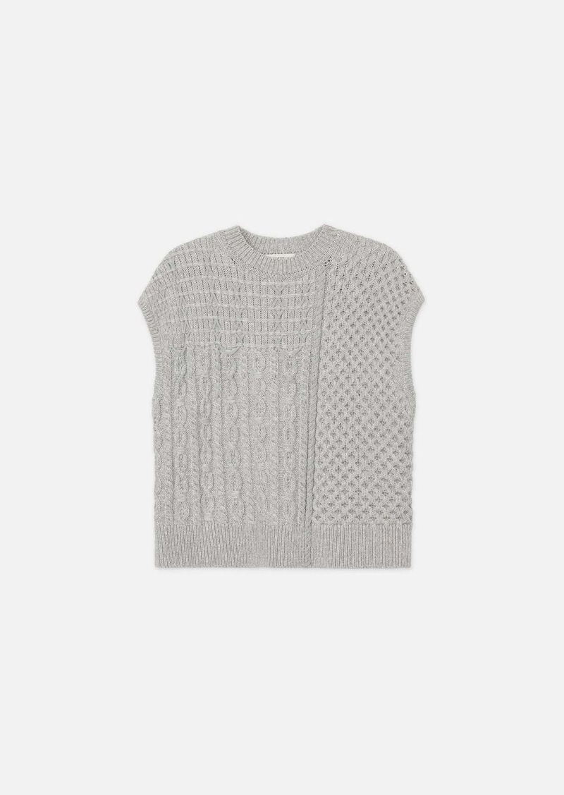 Lafayette 148 Women's Chainette Cable Vest In Grey Heather