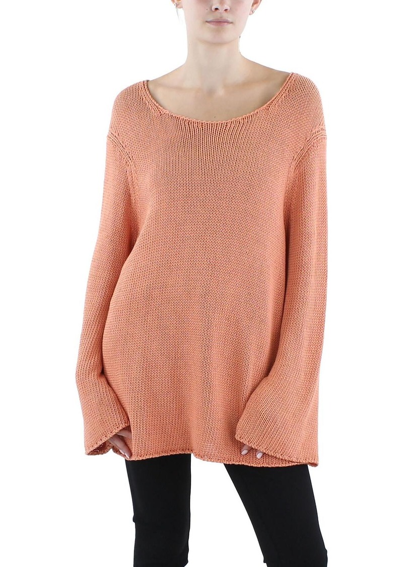 Lafayette 148 Womens Silk Blend Loose Knit Pullover Sweater