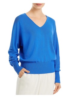 Lafayette 148 Womens Silk Blend V-Neck Pullover Sweater