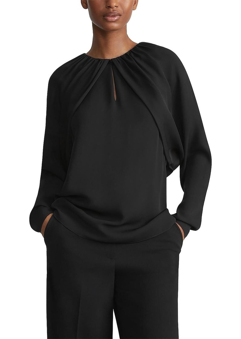 Lafayette 148 Womens Silk Bolero Blouse