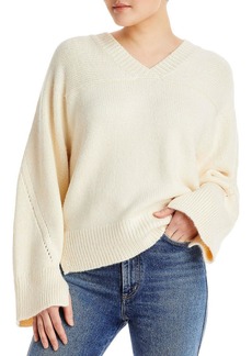 Lafayette 148 Womens Silk Ribbed Knit Pullover Sweater