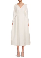 Lafayette 148 Wool & Silk Midi Dress