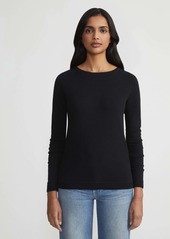 Lafayette 148 Wool-Cashmere Crewneck Sweater