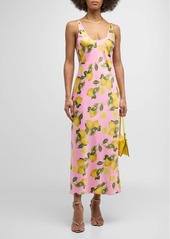 L'Agence Akiya Lemon Printed Tank Dress