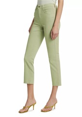 L'Agence Alexia High-Rise Cropped Cigarette Jeans