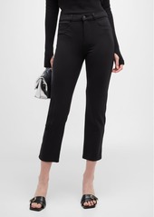 L'Agence Alexia High Rise Cropped Cigarette Jeans