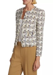L'Agence Angelina Woven Crop Jacket