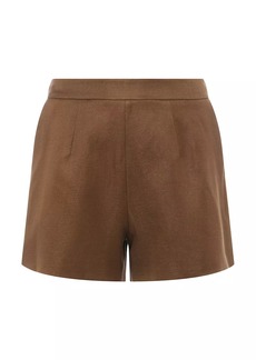 L'Agence Ashton Linen-Blend Shorts