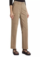 L'Agence Brooklyn Straight-Leg Utility Pants