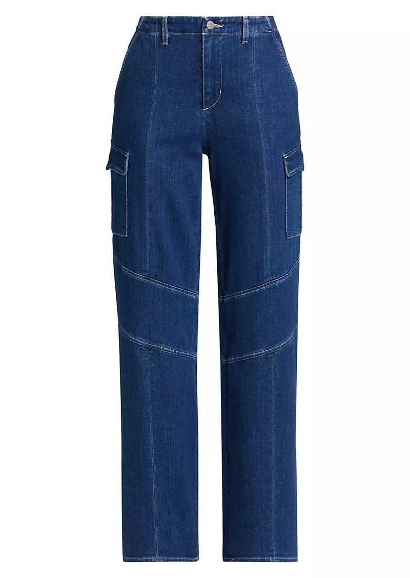 L'Agence Brooklyn Utility Wide-Leg Jeans