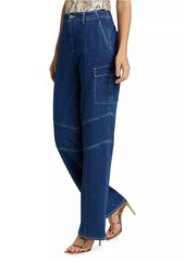 L'Agence Brooklyn Utility Wide-Leg Jeans