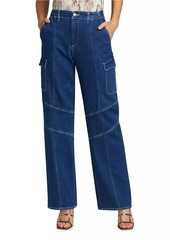 L'Agence Brooklyn Utility Wide-Leg Jeans