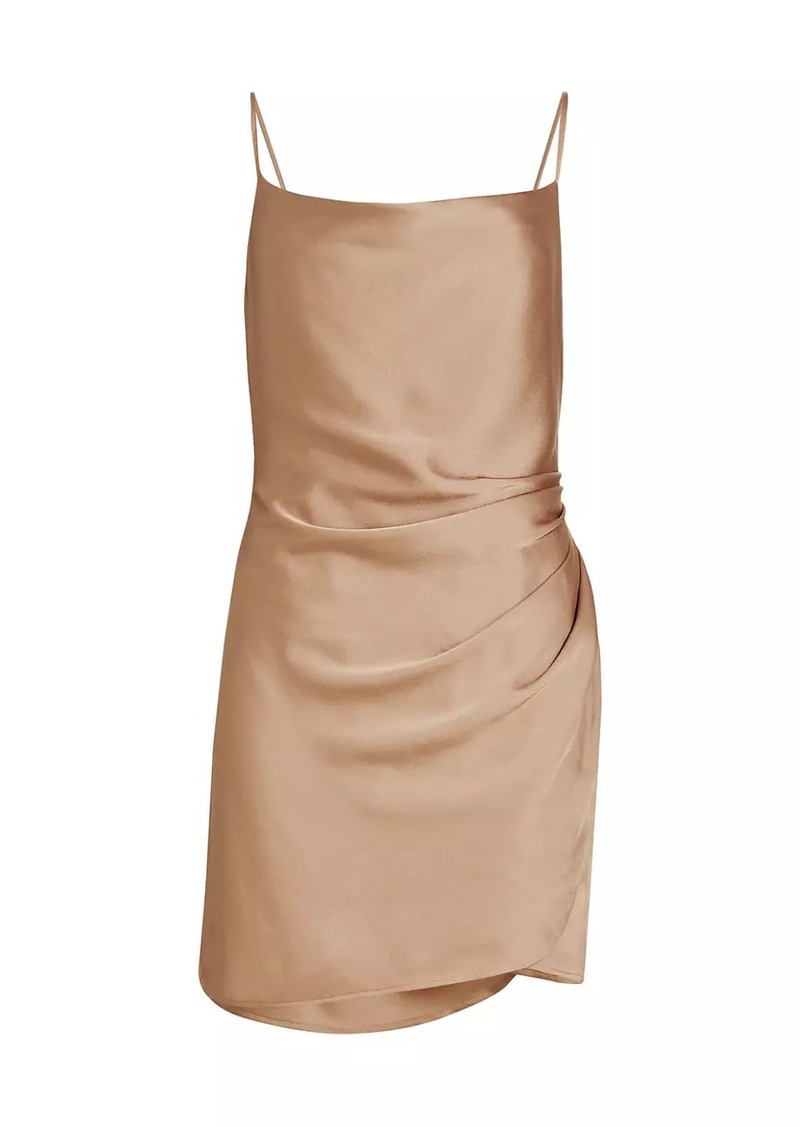 L'Agence Bruna Wrap-Style Cami Dress