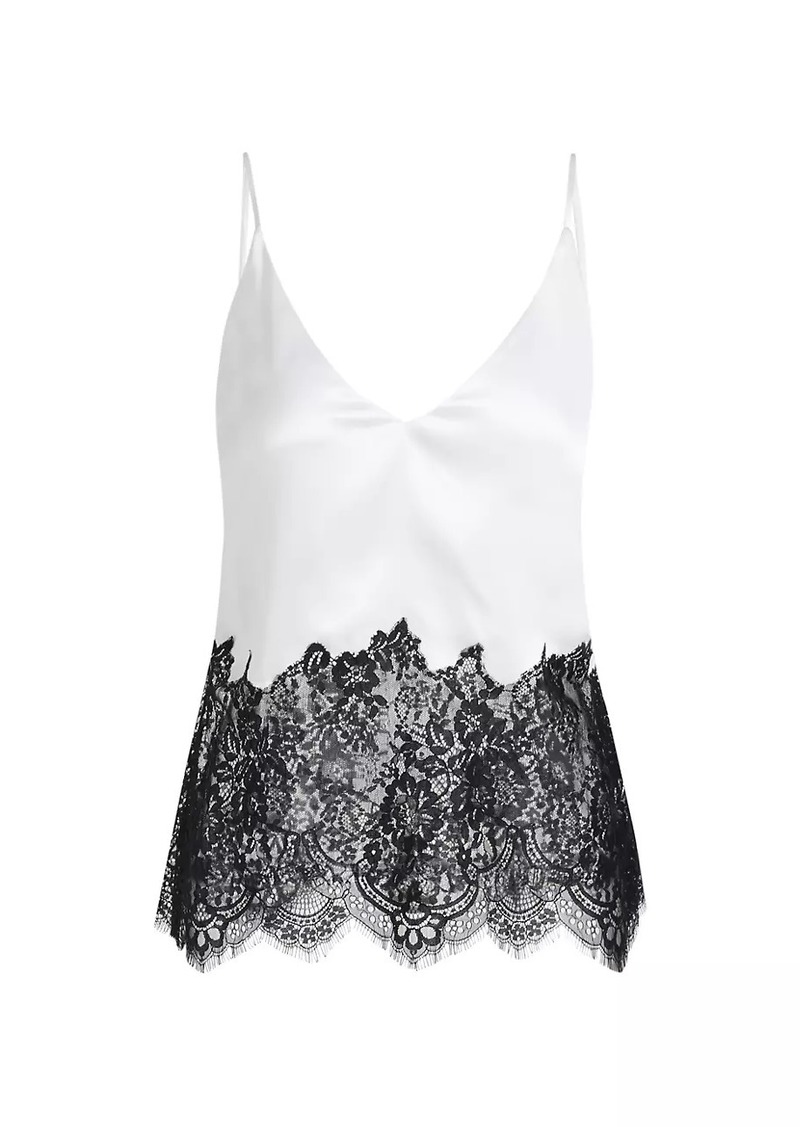 L'Agence Bryna Lace Silk Cami