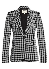 L'Agence Chamberlain Sequined Houndstooth Blazer