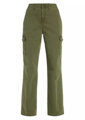 L'Agence Channing Cotton Twill Straight-Leg Pants