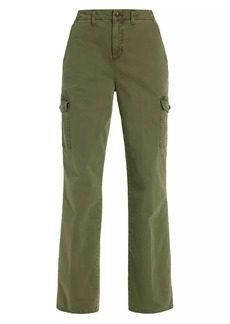 L'Agence Channing Cotton Twill Straight-Leg Pants