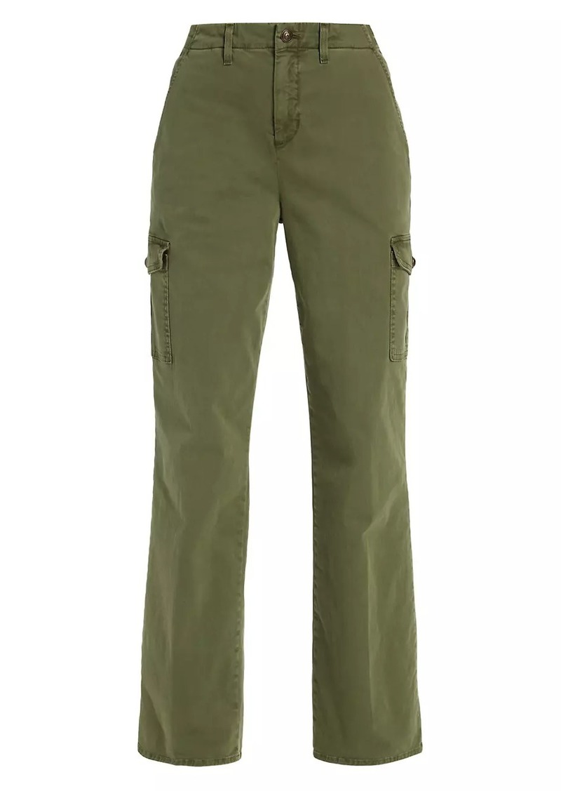 L'Agence Channing Cotton Twill Straight-Leg Pants