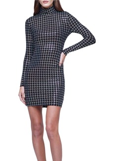 L'Agence Cher Dress In Houndstooth