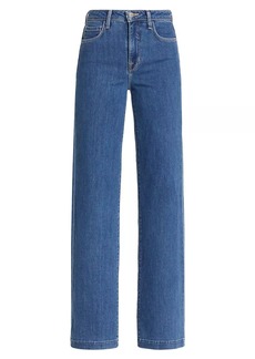 L'Agence Clayton High-Rise Stretch Wide-Leg Jeans