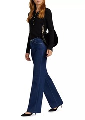 L'Agence Clayton Long Wide-Leg Jeans