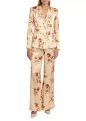 L'Agence Colin Floral Double-Breasted Blazer