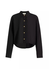 L'Agence Cosette Crop High-Low Shirt