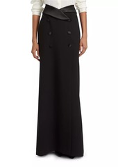 L'Agence Diara Tuxedo Maxi Skirt